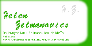 helen zelmanovics business card
